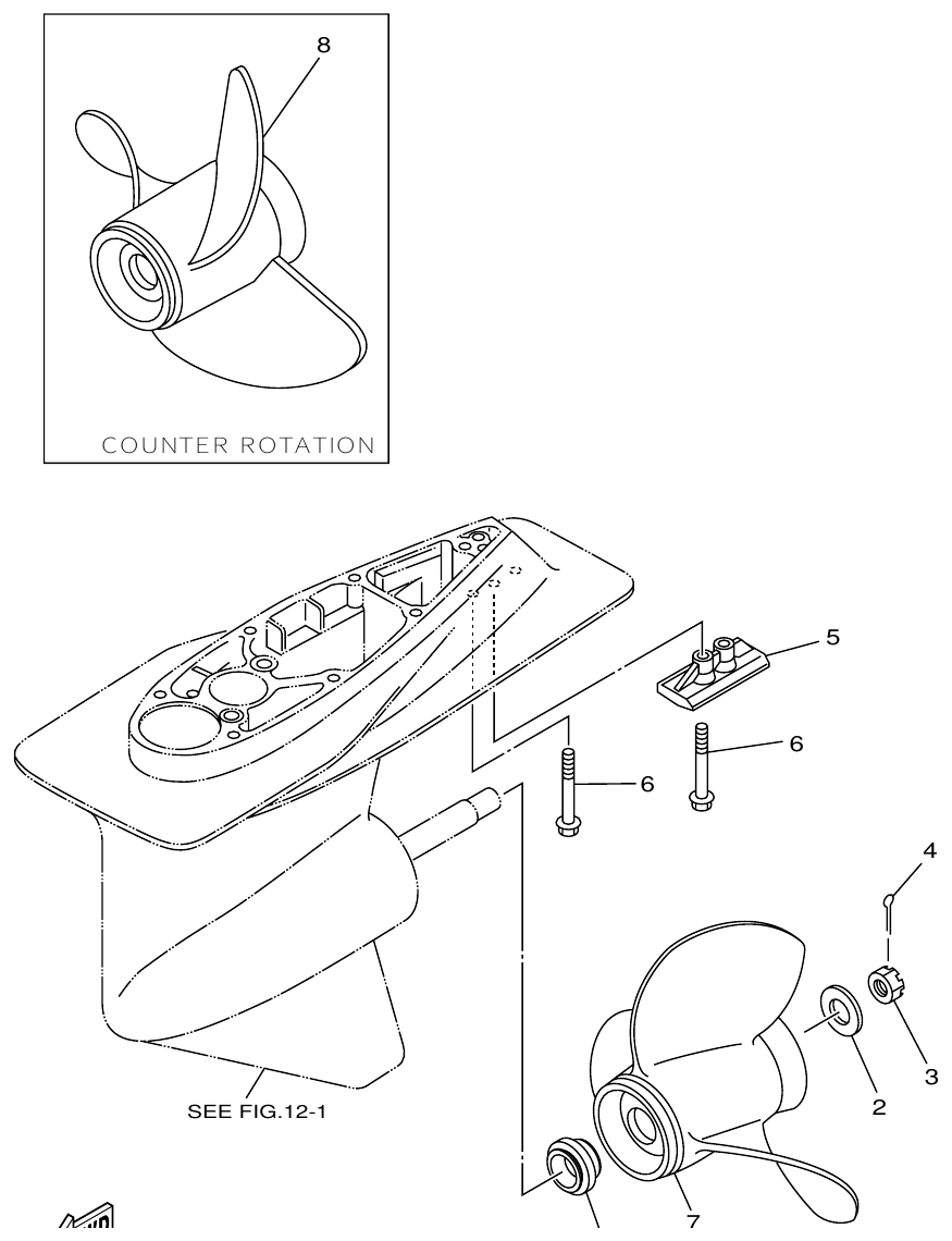Yamaha DE-DHD6U3 LOWER CASING. DRIVE 2 (DE-DHD) parts diagram